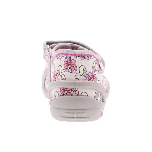 Kinder Textil Hausschuhe, Klettsandalen