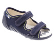 Kinder Textil Hausschuhe Sandalen mit Klettverschluss