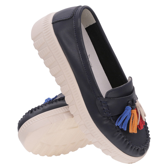 Damenschuhe Mokassins Fransen