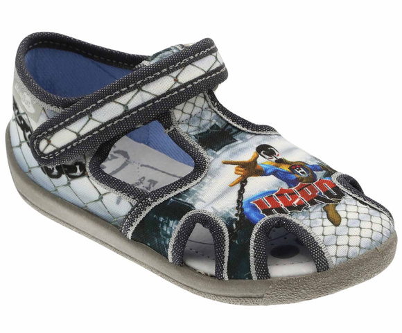 Kinder Hausschuhe Textilschuhe mit Klettverschluss