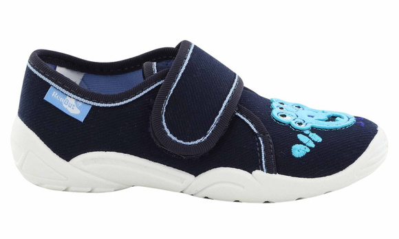 Kinder-Textilhausschuhe mit Klettverschluss