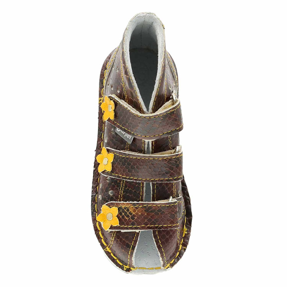 Kinder-Schutzpantoffeln mit Thomas-Absatz mit Klettverschluss