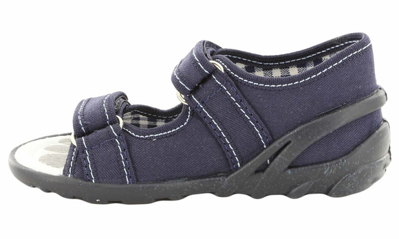 Kinder Textil Hausschuhe, Klettsandalen