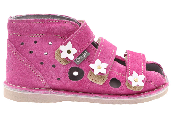 Kinder-Schutzpantoffeln mit Thomas-Absatz mit Klettverschluss