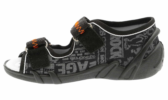 Kinder Textil Hausschuhe Sandalen mit Klettverschluss