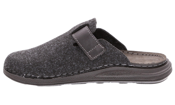 Herren-Hausschuhe, Schutz-Flip-Flops, Filz, Klettverschluss