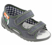 Kinder Textil Hausschuhe, Klettsandalen