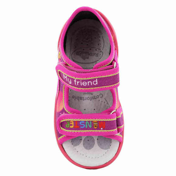 Kinder Textil Hausschuhe, Klettsandalen