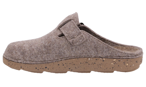 Herrenhausschuhe aus Filz mit Schnalle