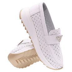 Damenschuhe durchbrochene Mokassins