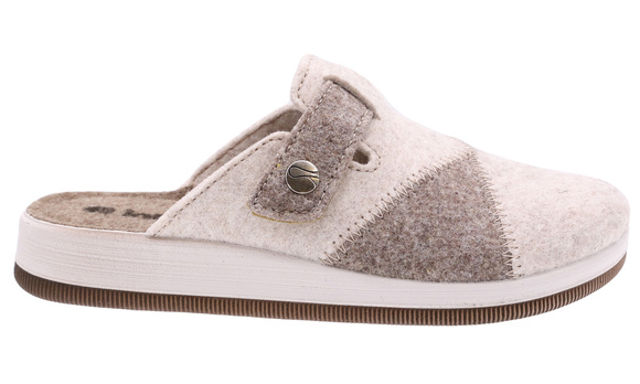 Damen Hausschuhe warme Hausschuhe Filz Klettverschluss