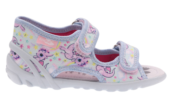 Kinder Textil Hausschuhe, Klettsandalen