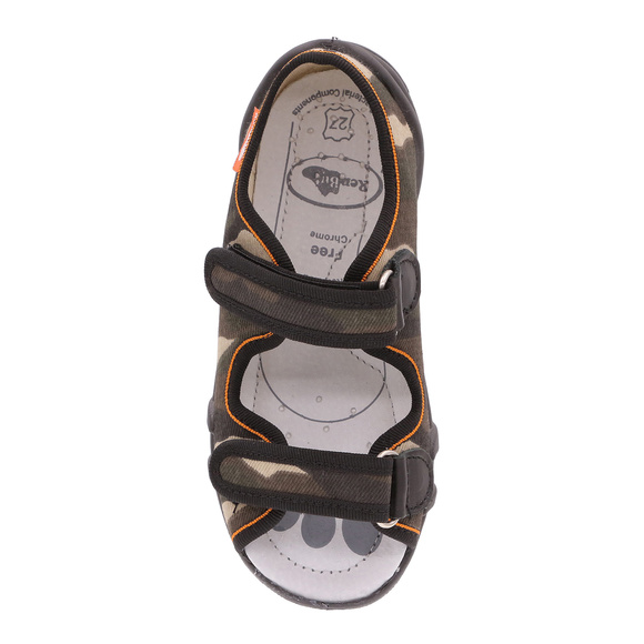 Kinder Textil Hausschuhe Sandalen mit Klettverschluss