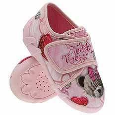 Kinder Hausschuhe Textilschuhe mit Klettverschluss