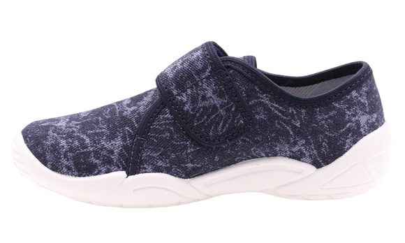 Kinder-Textilhausschuhe mit Klettverschluss