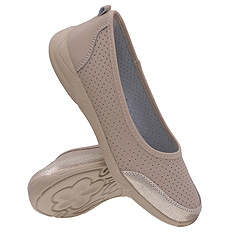 Damenschuhe durchbrochene Ballerinas