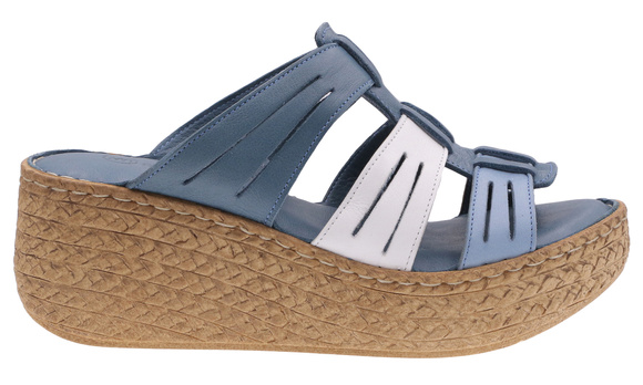 Hohe Damen-Flip-Flops mit Keilabsatz