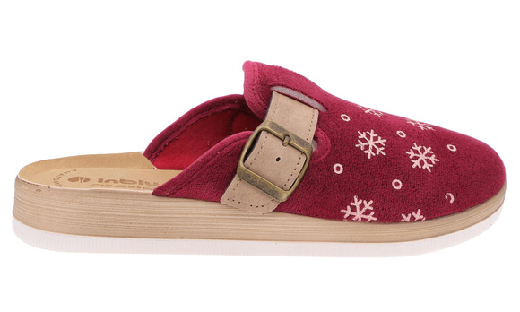 Damenpantoffeln warme Hausschuhe Schneebälle