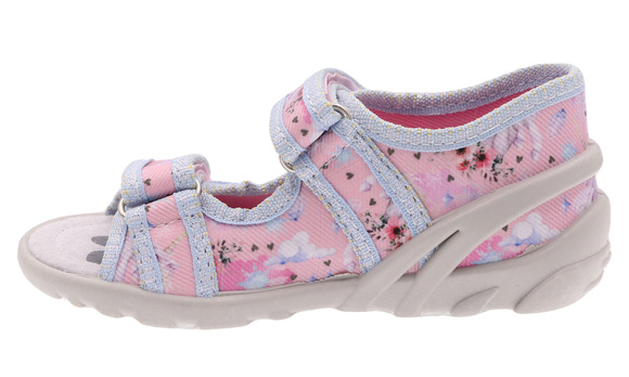 Kinder Textil Hausschuhe, Klettsandalen