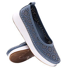 Damenschuhe durchbrochene Ballerinas