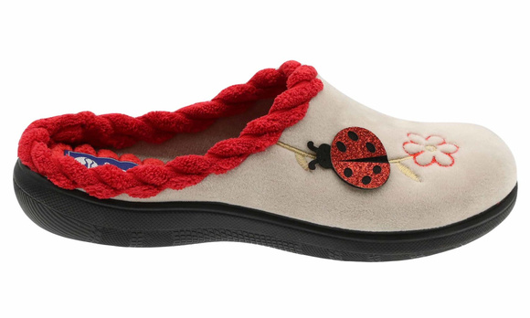 Bequeme Damen-Hausschuhe mit Massageeffekt Biedronka