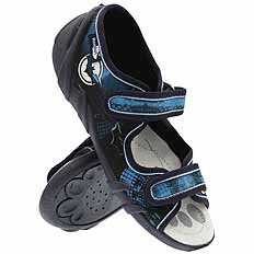 Kinder Textil Hausschuhe Sandalen mit Klettverschluss