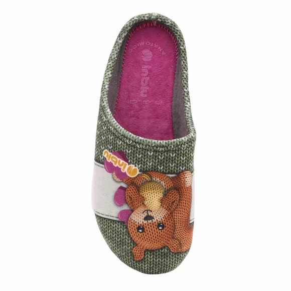 Damen Hausschuhe Hausschuhe Teddybär