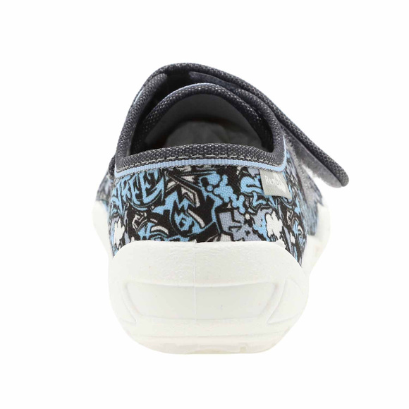 Kinder-Textilhausschuhe mit Klettverschluss