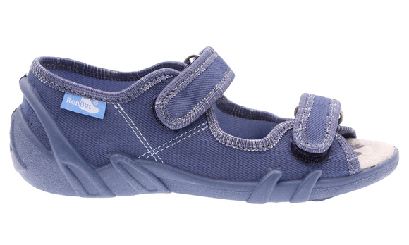 Kinder Textil Hausschuhe Sandalen mit Klettverschluss
