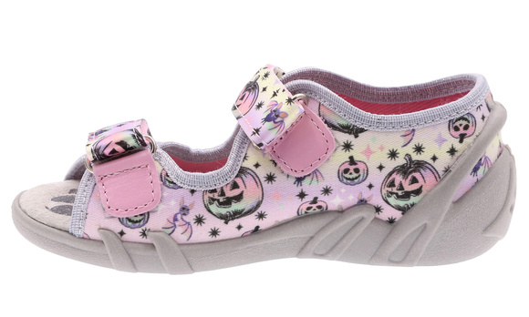 Kinder Textil Hausschuhe Sandalen mit Klettverschluss