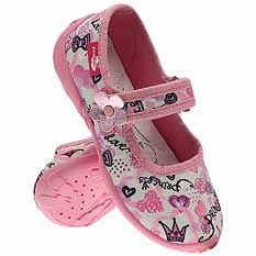 Kinder Hausschuhe Textilschuhe mit Klettverschluss