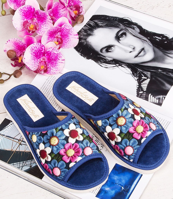 Frauen Hausschuhe Hausschuhe offene Zehe Blumen