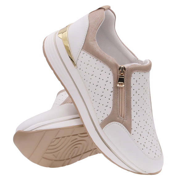 Damen Sportschuhe Sneakers mit Reißverschluss