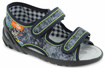 Kinder Textil Hausschuhe, Klettsandalen