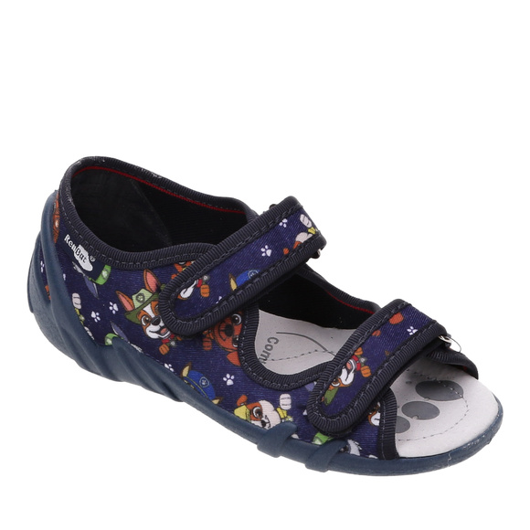 Kinder Textil Hausschuhe Sandalen mit Klettverschluss