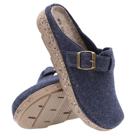 Damen Hausschuhe bequeme Hausschuhe Filz mit Schnalle