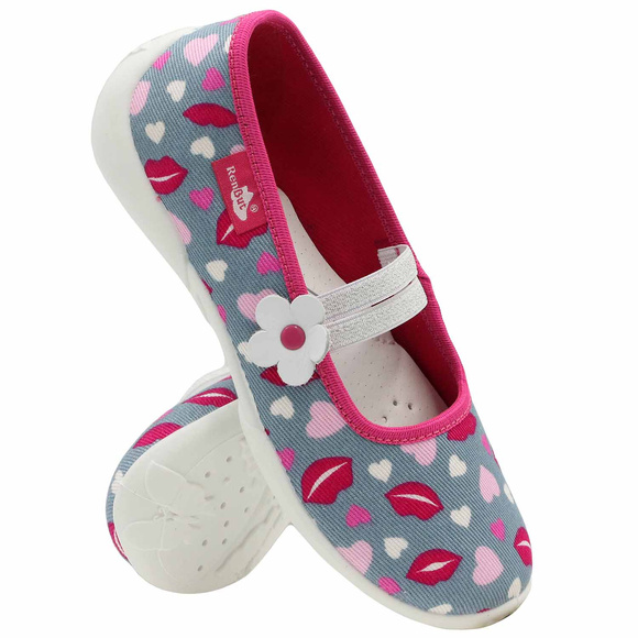 Kinderhausschuhe Textilschuhe mit Gummizug