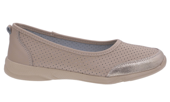 Damenschuhe durchbrochene Ballerinas