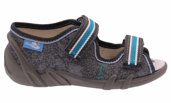 Kinder Textil Hausschuhe Sandalen mit Klettverschluss