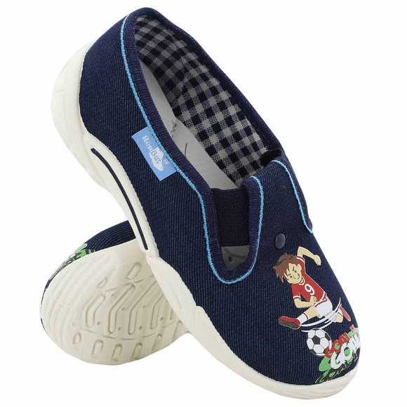 Kinderhausschuhe Textilschuhe mit Gummizug