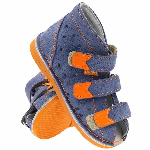 Kinder-Schutzpantoffeln mit Thomas-Absatz mit Klettverschluss