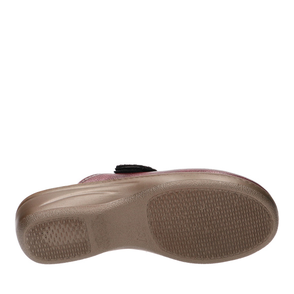 Damen Hausschuhe hoch Klett Hausschuhe