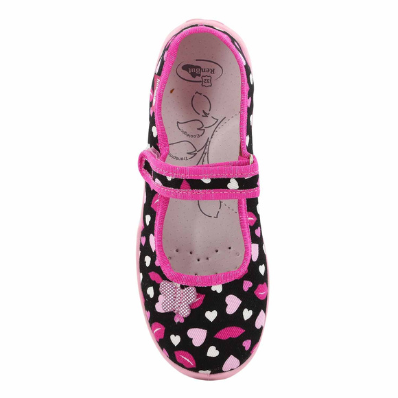 Kinder Hausschuhe Textilschuhe mit Klettverschluss