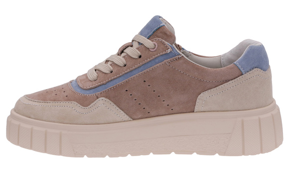 Damenschuhe Sneakers auf einer Plattform mit Reißverschluss