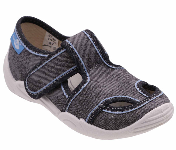 Kinder Hausschuhe Textilschuhe mit Klettverschluss