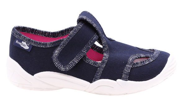 Kinder Hausschuhe Textilschuhe mit Klettverschluss