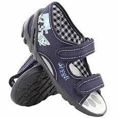 Kinder Textil Hausschuhe, Klettsandalen