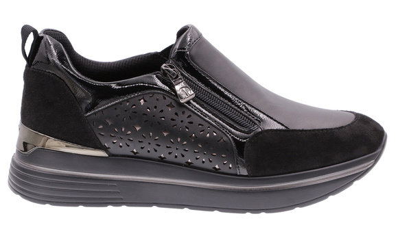 Damen Sportschuhe Sneakers mit Reißverschluss