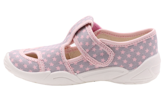 Kinder Hausschuhe Textilschuhe mit Klettverschluss