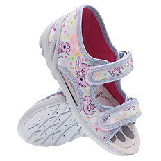 Kinder Textil Hausschuhe, Klettsandalen